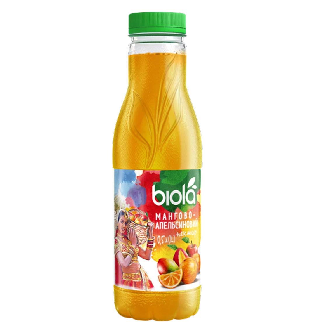 Biola Nectar Mango-Portocală 0.5 L