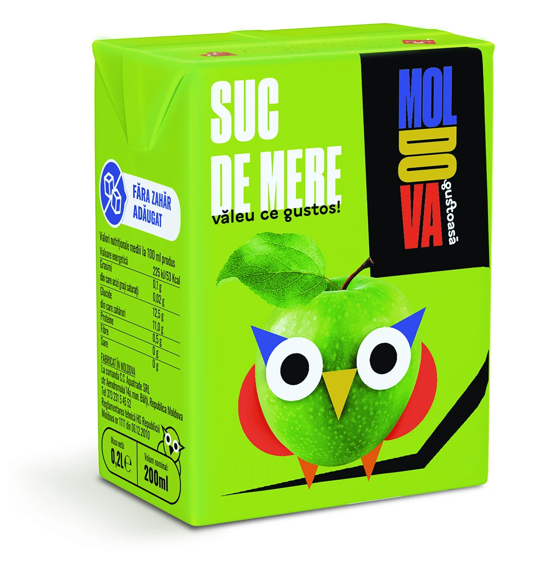 Moldova Gustoasă Suc Mere 0.2 L