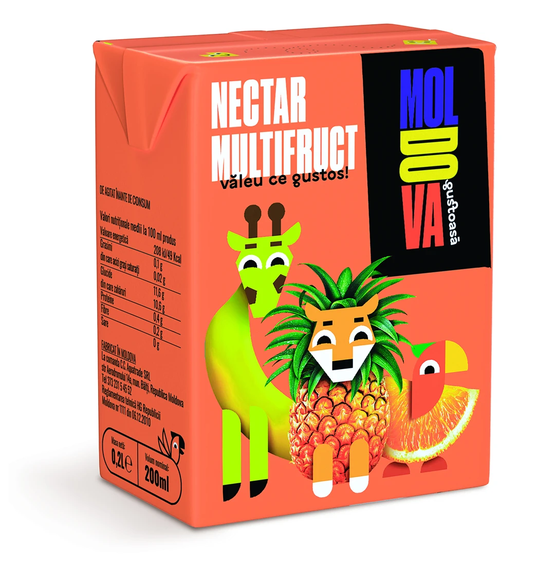 Moldova Gustoasă Nectar Multifruct 0.2 L